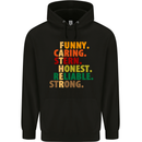 Fathers Day Gift Present For Dad Daddy Mens 80% Cotton Hoodie Black