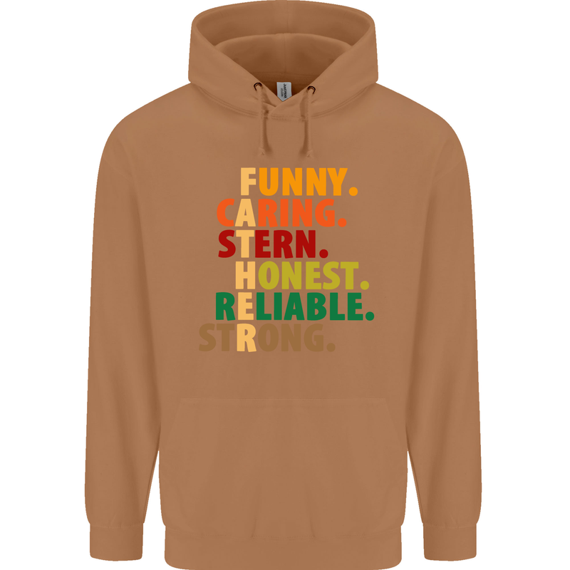 Fathers Day Gift Present For Dad Daddy Mens 80% Cotton Hoodie Caramel Latte