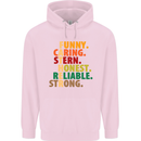 Fathers Day Gift Present For Dad Daddy Mens 80% Cotton Hoodie Light Pink