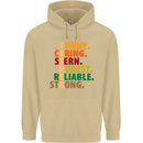 Fathers Day Gift Present For Dad Daddy Mens 80% Cotton Hoodie Sand