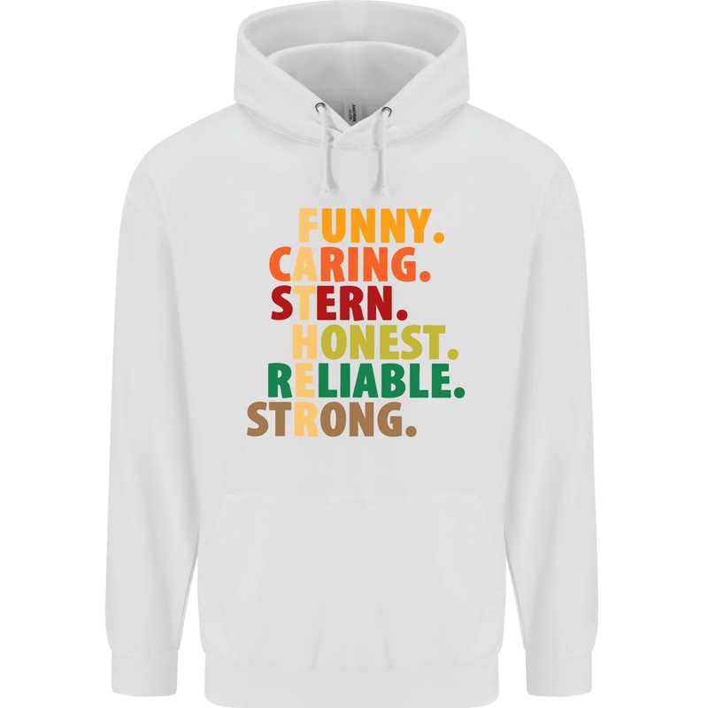Fathers Day Gift Present For Dad Daddy Mens 80% Cotton Hoodie White