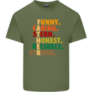 Fathers Day Gift Present For Dad Daddy Mens Cotton T-Shirt Tee Top Military Green