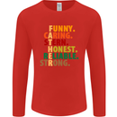 Fathers Day Gift Present For Dad Daddy Mens Long Sleeve T-Shirt Red