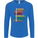 Fathers Day Gift Present For Dad Daddy Mens Long Sleeve T-Shirt Royal Blue