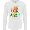 Fathers Day Gift Present For Dad Daddy Mens Long Sleeve T-Shirt White
