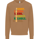 Fathers Day Gift Present For Dad Daddy Mens Sweatshirt Jumper Caramel Latte