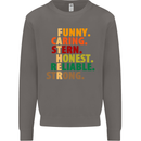 Fathers Day Gift Present For Dad Daddy Mens Sweatshirt Jumper Charcoal