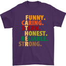 Fathers Day Gift Present For Dad Daddy Mens T-Shirt Cotton Gildan Purple