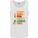 Fathers Day Gift Present For Dad Daddy Mens Vest Tank Top White