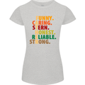Fathers Day Gift Present For Dad Daddy Womens Petite Cut T-Shirt Sports Grey