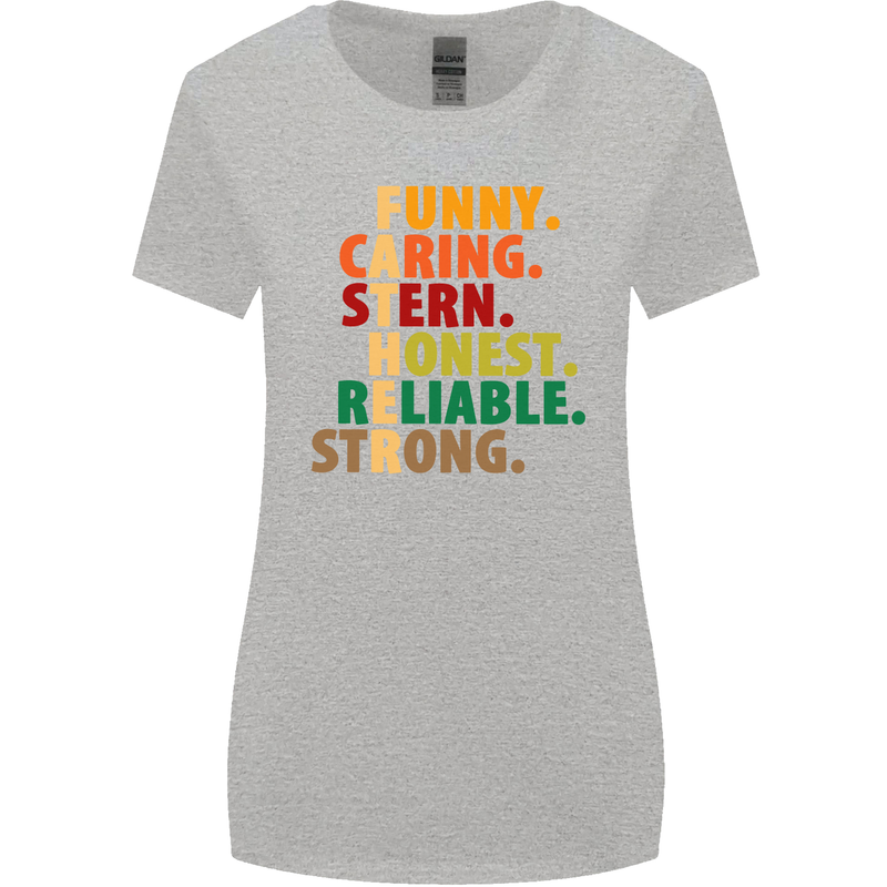 Fathers Day Gift Present For Dad Daddy Womens Wider Cut T-Shirt Sports Grey