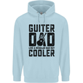 Fathers Day Guitar Dad Like a Normal Dad Childrens Kids Hoodie Light Blue