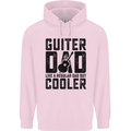 Fathers Day Guitar Dad Like a Normal Dad Childrens Kids Hoodie Light Pink