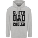 Fathers Day Guitar Dad Like a Normal Dad Childrens Kids Hoodie Sports Grey