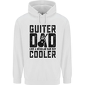 Fathers Day Guitar Dad Like a Normal Dad Childrens Kids Hoodie White