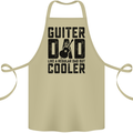 Fathers Day Guitar Dad Like a Normal Dad Cotton Apron 100% Organic Khaki