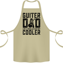 Fathers Day Guitar Dad Like a Normal Dad Cotton Apron 100% Organic Khaki