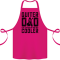 Fathers Day Guitar Dad Like a Normal Dad Cotton Apron 100% Organic Pink