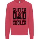 Fathers Day Guitar Dad Like a Normal Dad Kids Sweatshirt Jumper Heliconia