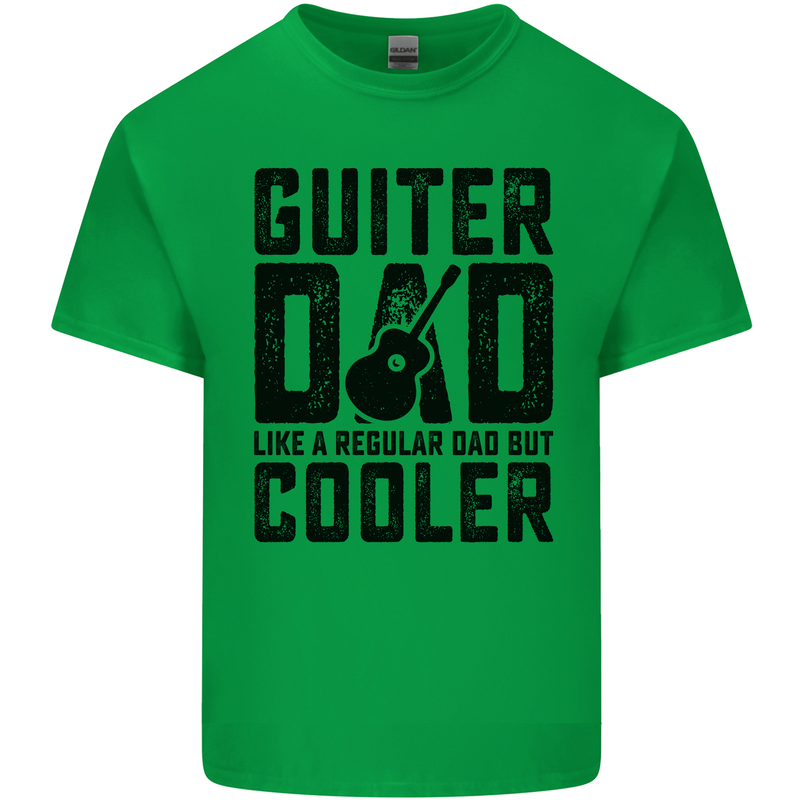 Fathers Day Guitar Dad Like a Normal Dad Kids T-Shirt Childrens Irish Green