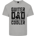 Fathers Day Guitar Dad Like a Normal Dad Kids T-Shirt Childrens Sports Grey