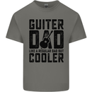Fathers Day Guitar Dad Like a Normal Dad Mens Cotton T-Shirt Tee Top Charcoal