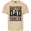 Fathers Day Guitar Dad Like a Normal Dad Mens Cotton T-Shirt Tee Top Sand