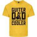 Fathers Day Guitar Dad Like a Normal Dad Mens Cotton T-Shirt Tee Top Yellow