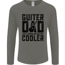 Fathers Day Guitar Dad Like a Normal Dad Mens Long Sleeve T-Shirt Charcoal