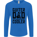 Fathers Day Guitar Dad Like a Normal Dad Mens Long Sleeve T-Shirt Royal Blue