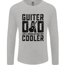 Fathers Day Guitar Dad Like a Normal Dad Mens Long Sleeve T-Shirt Sports Grey