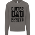 Fathers Day Guitar Dad Like a Normal Dad Mens Sweatshirt Jumper Charcoal