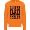 Fathers Day Guitar Dad Like a Normal Dad Mens Sweatshirt Jumper Orange