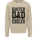 Fathers Day Guitar Dad Like a Normal Dad Mens Sweatshirt Jumper Sand