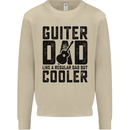 Fathers Day Guitar Dad Like a Normal Dad Mens Sweatshirt Jumper Sand