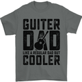 Fathers Day Guitar Dad Like a Normal Dad Mens T-Shirt 100% Cotton Charcoal