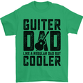 Fathers Day Guitar Dad Like a Normal Dad Mens T-Shirt 100% Cotton Irish Green