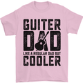 Fathers Day Guitar Dad Like a Normal Dad Mens T-Shirt 100% Cotton Light Pink