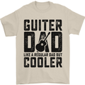 Fathers Day Guitar Dad Like a Normal Dad Mens T-Shirt 100% Cotton Sand