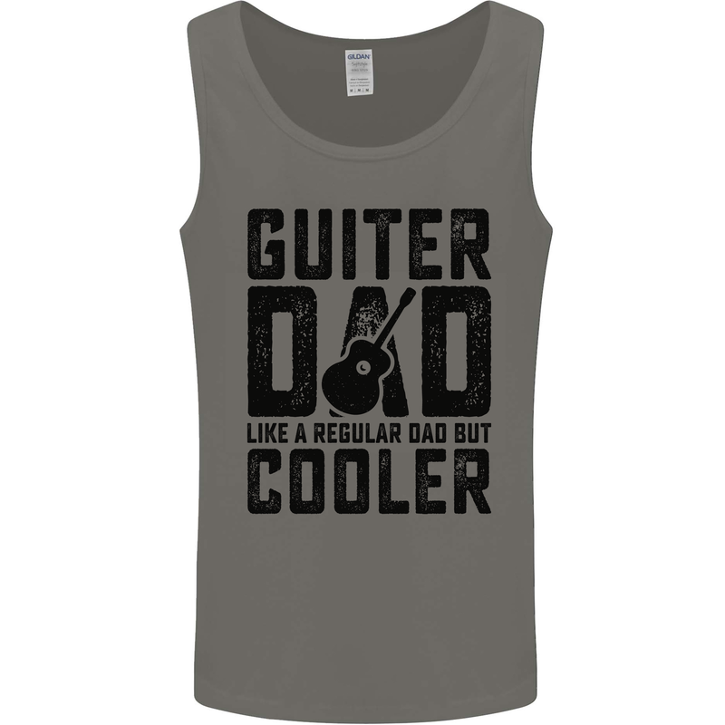 Fathers Day Guitar Dad Like a Normal Dad Mens Vest Tank Top Charcoal