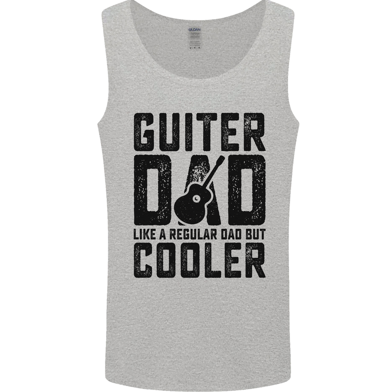 Fathers Day Guitar Dad Like a Normal Dad Mens Vest Tank Top Sports Grey