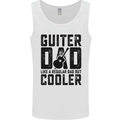 Fathers Day Guitar Dad Like a Normal Dad Mens Vest Tank Top White