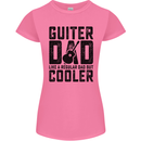 Fathers Day Guitar Dad Like a Normal Dad Womens Petite Cut T-Shirt Azalea