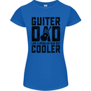 Fathers Day Guitar Dad Like a Normal Dad Womens Petite Cut T-Shirt Royal Blue