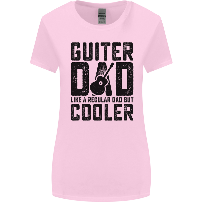 Fathers Day Guitar Dad Like a Normal Dad Womens Wider Cut T-Shirt Light Pink