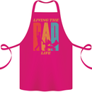 Fathers Day Living the Dad Life Twins Funny Cotton Apron 100% Organic Pink