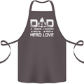 Fathers Day Son Hero Daughter Love Dad Cotton Apron 100% Organic Dark Grey