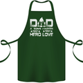 Fathers Day Son Hero Daughter Love Dad Cotton Apron 100% Organic Forest Green