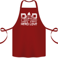 Fathers Day Son Hero Daughter Love Dad Cotton Apron 100% Organic Maroon
