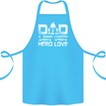 Fathers Day Son Hero Daughter Love Dad Cotton Apron 100% Organic Turquoise